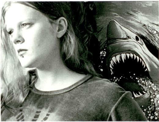 Havets predator bakom intet anande modell.